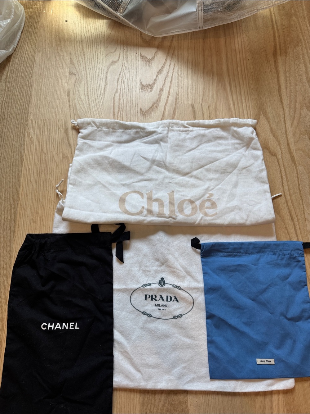 Lot of Designer dust bags